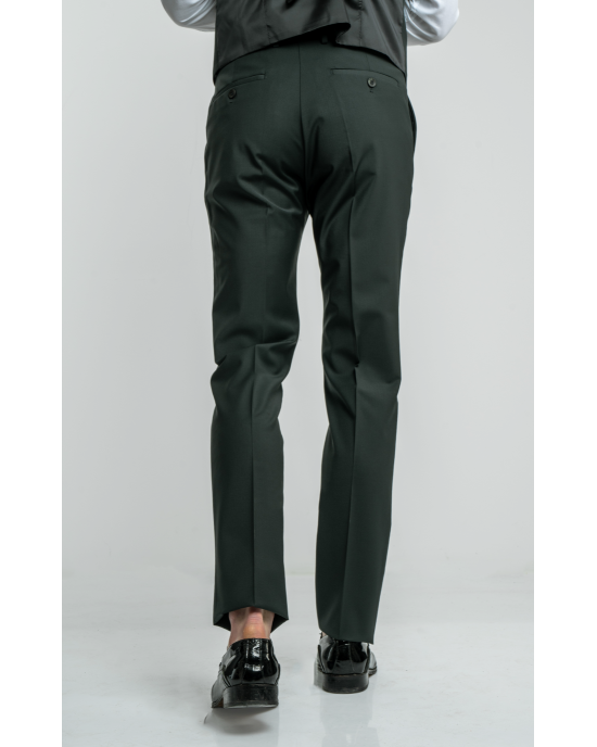 Κοστούμι 19V69 Italia Versace Abbigliamento Adriano Wool πράσινο SLIM FIT