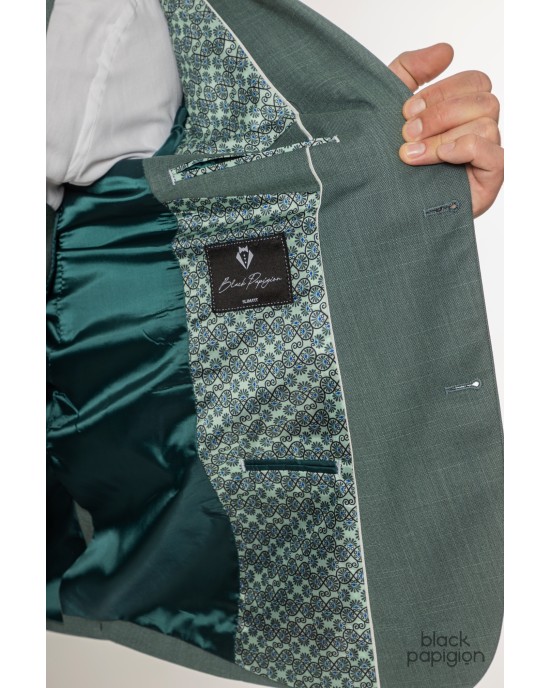 Κοστούμι Black Papigion πράσινο SLIM FIT