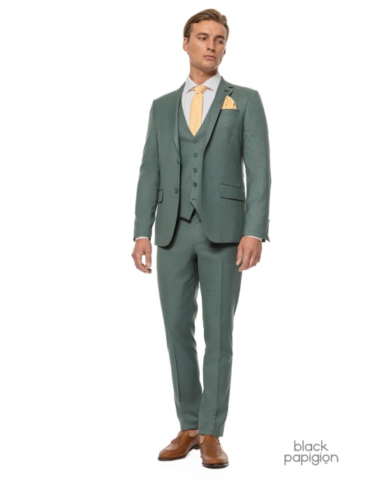 Κοστούμι Black Papigion πράσινο SLIM FIT