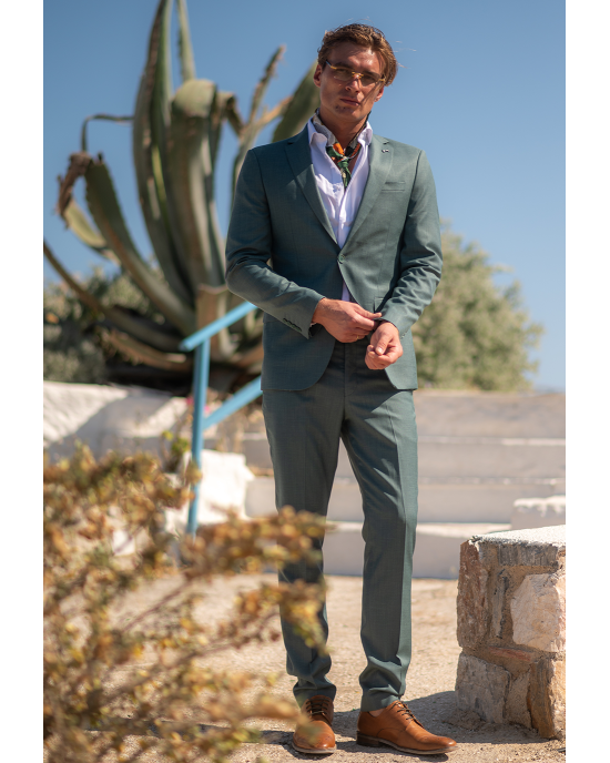 Κοστούμι Black Papigion πράσινο SLIM FIT
