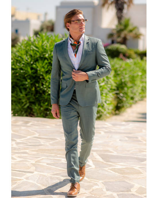 Κοστούμι Black Papigion πράσινο SLIM FIT