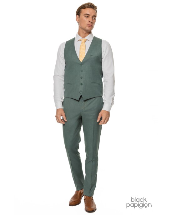 Κοστούμι Black Papigion πράσινο SLIM FIT