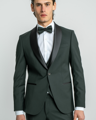 Κοστούμι 19V69 Italia Versace Abbigliamento Bruno Wool πράσινο