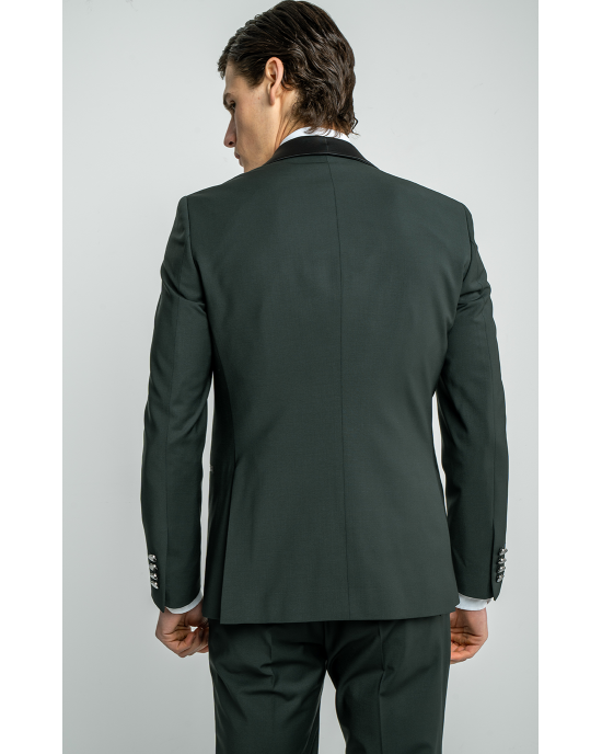 Κοστούμι 19V69 Italia Versace Abbigliamento Bruno Wool πράσινο SLIM FIT