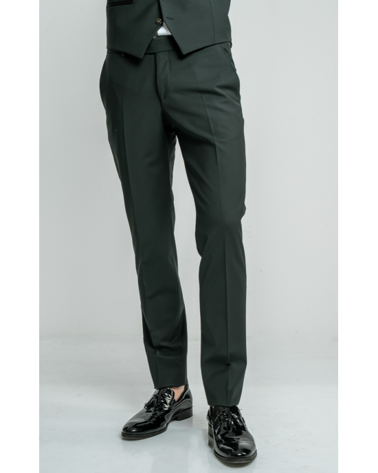 Κοστούμι 19V69 Italia Versace Abbigliamento Bruno Wool πράσινο SLIM FIT