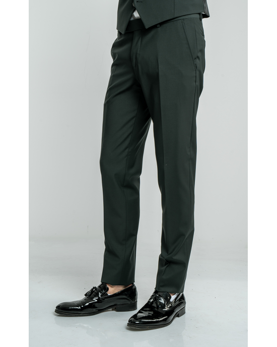 Κοστούμι 19V69 Italia Versace Abbigliamento Bruno Wool πράσινο SLIM FIT