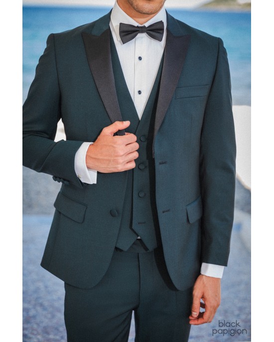 Κοστούμι Guy Laroche Homme πράσινο SLIM FIT