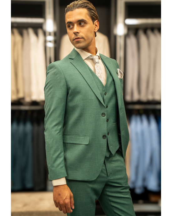 Κοστούμι Artisti Italiani πράσινο SLIM FIT