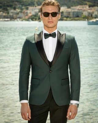 Κοστούμι 19V69 Italia Versace Abbigliamento Alfonso πράσινο