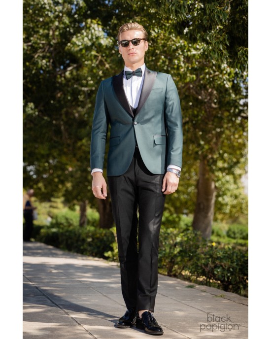 Κοστούμι 19V69 Italia Versace Abbigliamento Alfonso πράσινο SLIM FIT