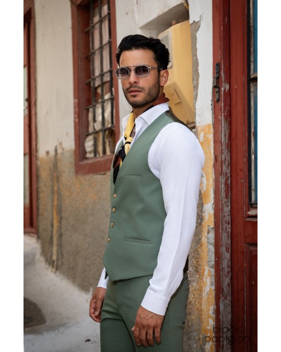 Κοστούμι Black Papigion πράσινο SLIM FIT