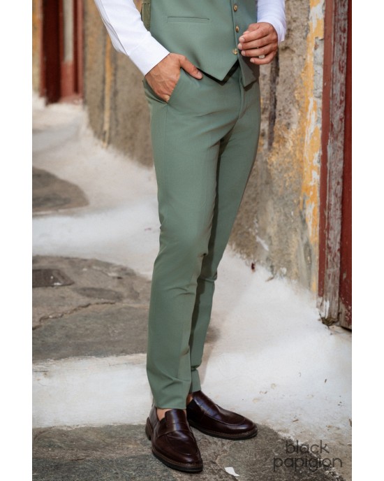Κοστούμι Black Papigion πράσινο SLIM FIT