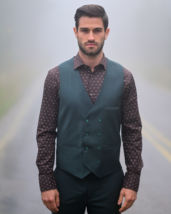 Κοστούμι Black Papigion πράσινο SLIM FIT