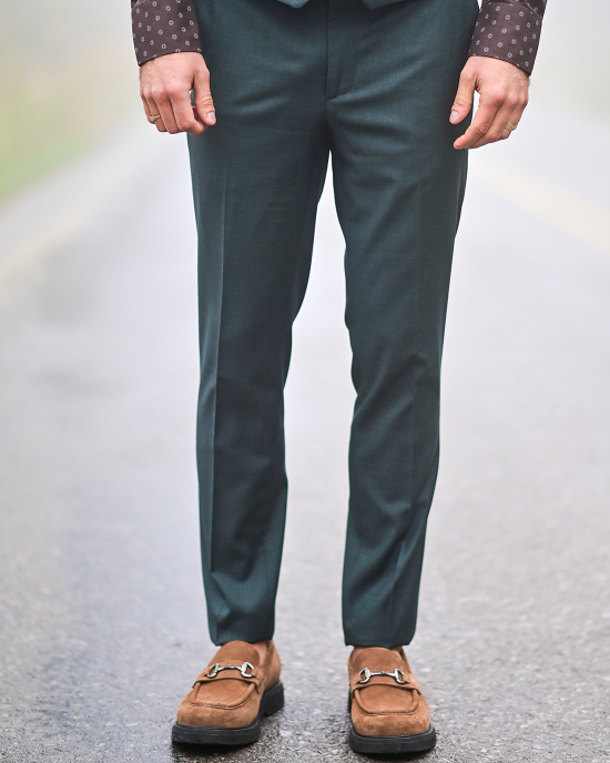 Κοστούμι Black Papigion πράσινο SLIM FIT