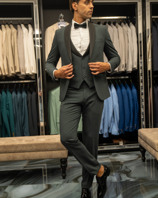 Κοστούμι 19V69 Italia Versace Abbigliamento Giovanni Bruno πράσινο