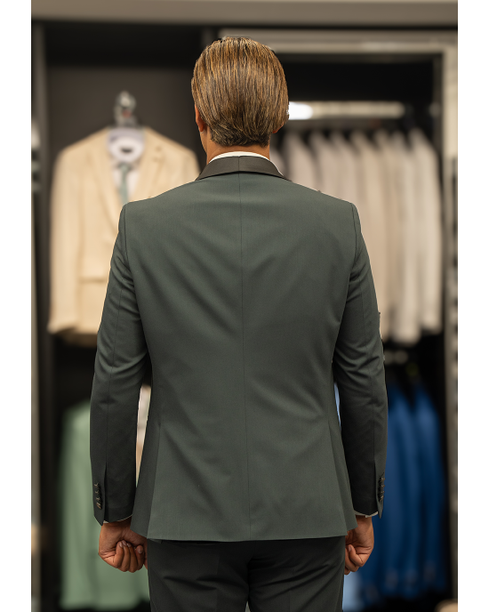 Κοστούμι 19V69 Italia Versace Abbigliamento Giovanni Bruno πράσινο SLIM FIT