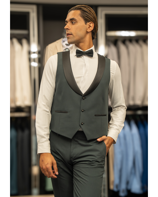 Κοστούμι 19V69 Italia Versace Abbigliamento Giovanni Bruno πράσινο SLIM FIT