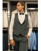 Κοστούμι 19V69 Italia Versace Abbigliamento Giovanni Bruno πράσινο SLIM FIT