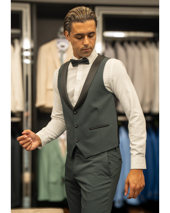 Κοστούμι 19V69 Italia Versace Abbigliamento Giovanni Bruno πράσινο SLIM FIT