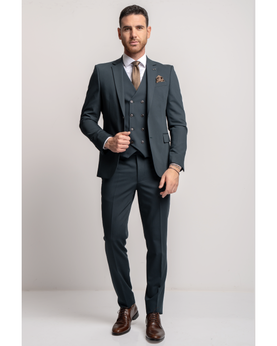 Κοστούμι Black Papigion Loyka πράσινο SLIM FIT