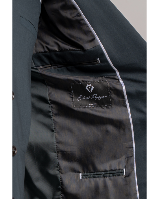 Κοστούμι Black Papigion Loyka πράσινο SLIM FIT