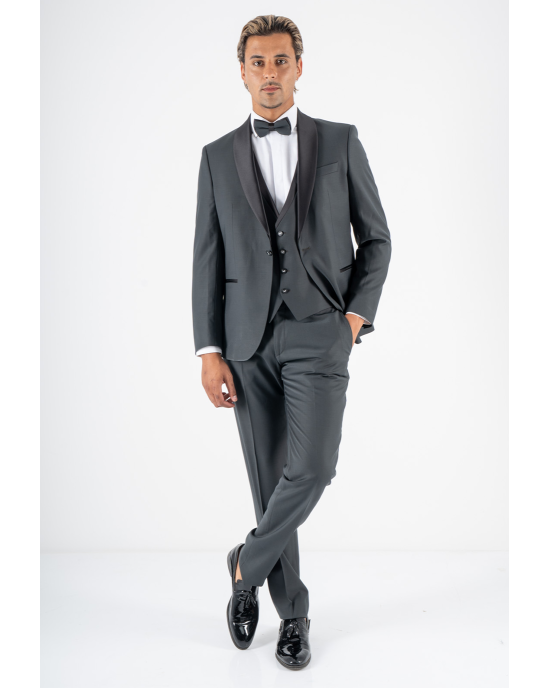 Κοστούμι 19V69 Italia Versace Abbigliamento Bruno Wool πράσινο SLIM FIT