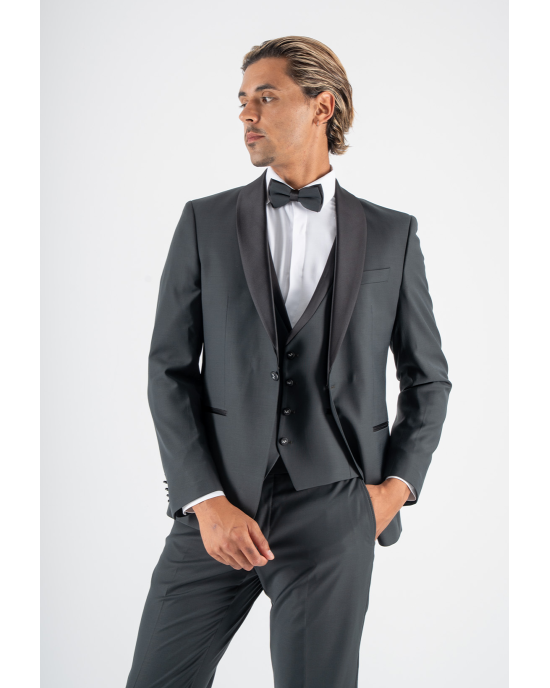 Κοστούμι 19V69 Italia Versace Abbigliamento Bruno Wool πράσινο SLIM FIT