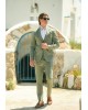 Κοστούμι Black Papigion Louka πράσινο SLIM FIT