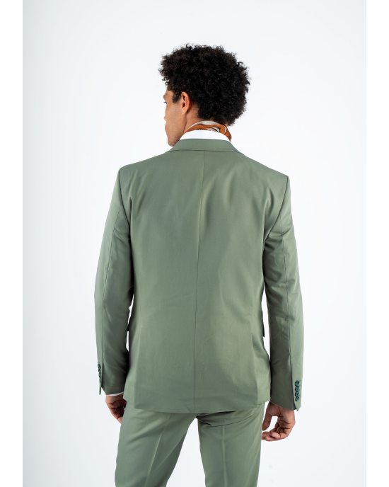 Κοστούμι Black Papigion Louka πράσινο SLIM FIT