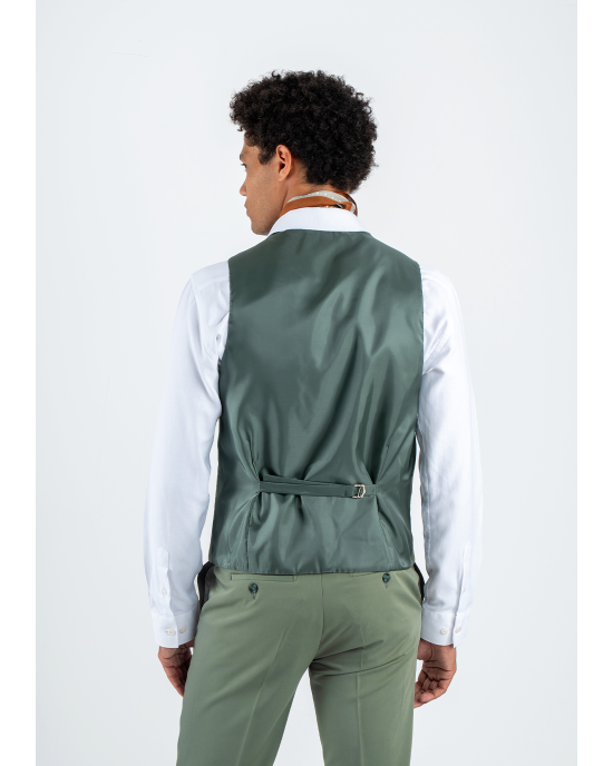 Κοστούμι Black Papigion Louka πράσινο SLIM FIT