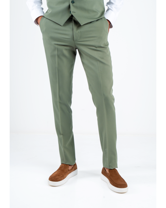 Κοστούμι Black Papigion Louka πράσινο SLIM FIT