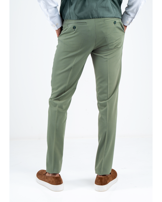 Κοστούμι Black Papigion Louka πράσινο SLIM FIT