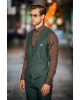 Κοστούμι Dezign πράσινο με άσπρη ρίγα SLIM FIT