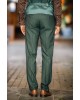 Κοστούμι Dezign πράσινο με άσπρη ρίγα SLIM FIT