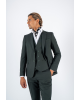 Κοστούμι Black Papigion Moteroza πράσινο SLIM FIT