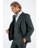Κοστούμι Black Papigion Moteroza πράσινο SLIM FIT