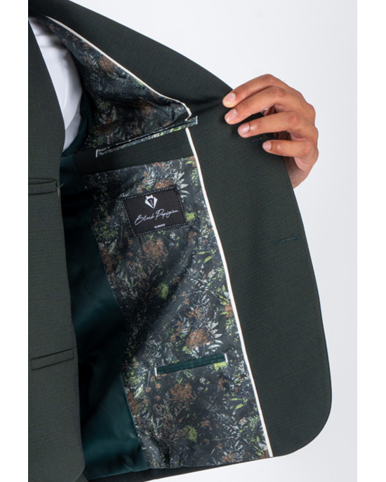 Κοστούμι Black Papigion Moteroza πράσινο SLIM FIT