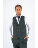 Κοστούμι Black Papigion Moteroza πράσινο SLIM FIT