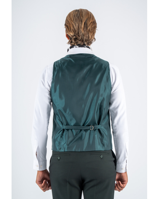 Κοστούμι Black Papigion Moteroza πράσινο SLIM FIT