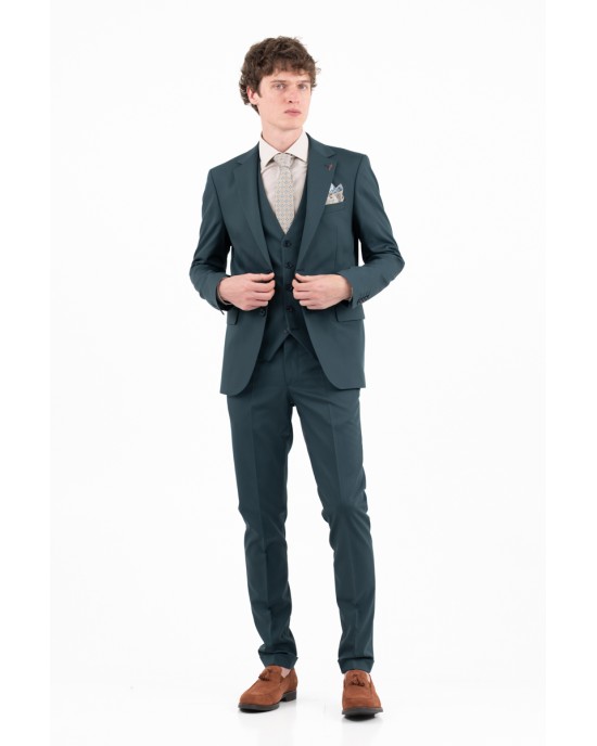 Κοστούμι Vittorio Flavio πράσινο SLIM FIT