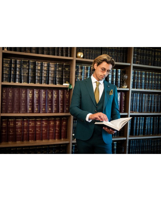 Κοστούμι Vittorio Flavio πράσινο SLIM FIT
