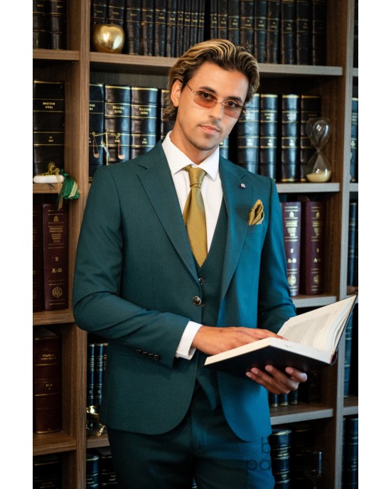 Κοστούμι Vittorio Flavio πράσινο SLIM FIT