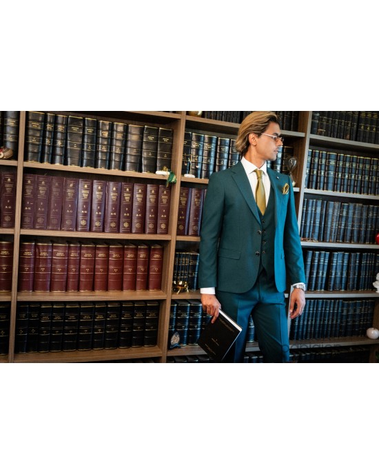 Κοστούμι Vittorio Flavio πράσινο SLIM FIT