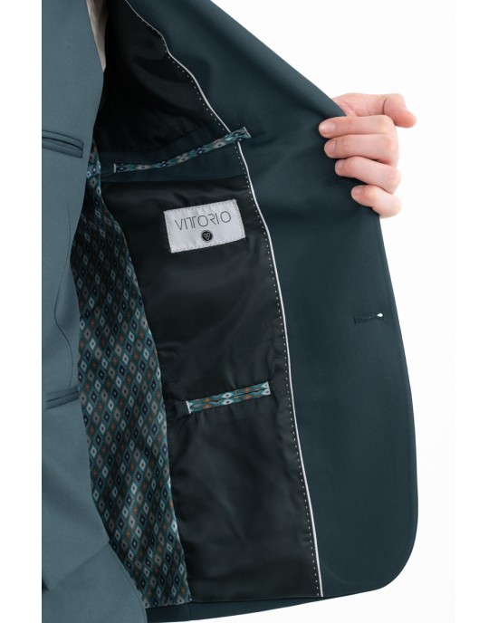 Κοστούμι Vittorio Flavio πράσινο SLIM FIT
