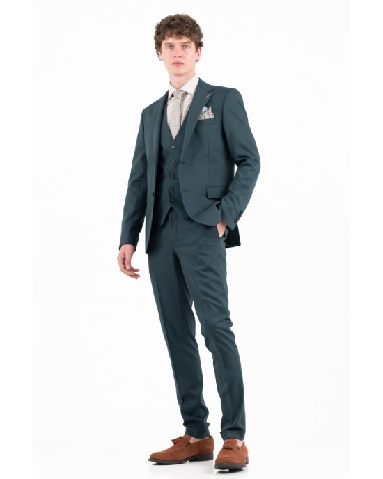 Κοστούμι Vittorio Flavio πράσινο SLIM FIT