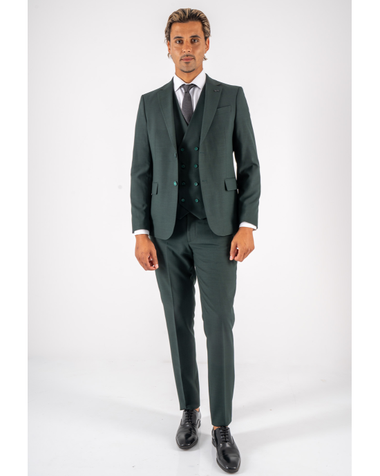 Κοστούμι Black Papigion Grosseto πράσινο SLIM FIT