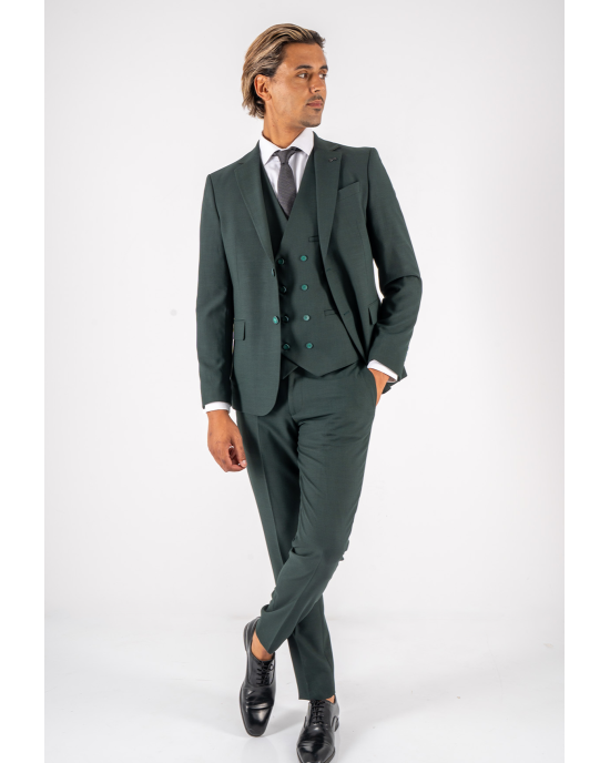 Κοστούμι Black Papigion Grosseto πράσινο SLIM FIT