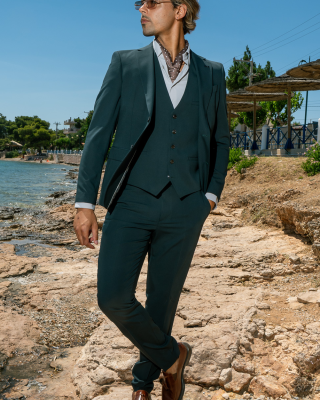 Κοστούμι Black Papigion Louka πράσινο
