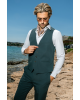 Κοστούμι Black Papigion Louka πράσινο SLIM FIT