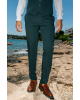 Κοστούμι Black Papigion Louka πράσινο SLIM FIT